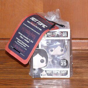 FUNKO POP! HOT TOPIC GUY 25th ANNIVERSARY VINYL FIGURE MINT IN BOX VAULTED RARE